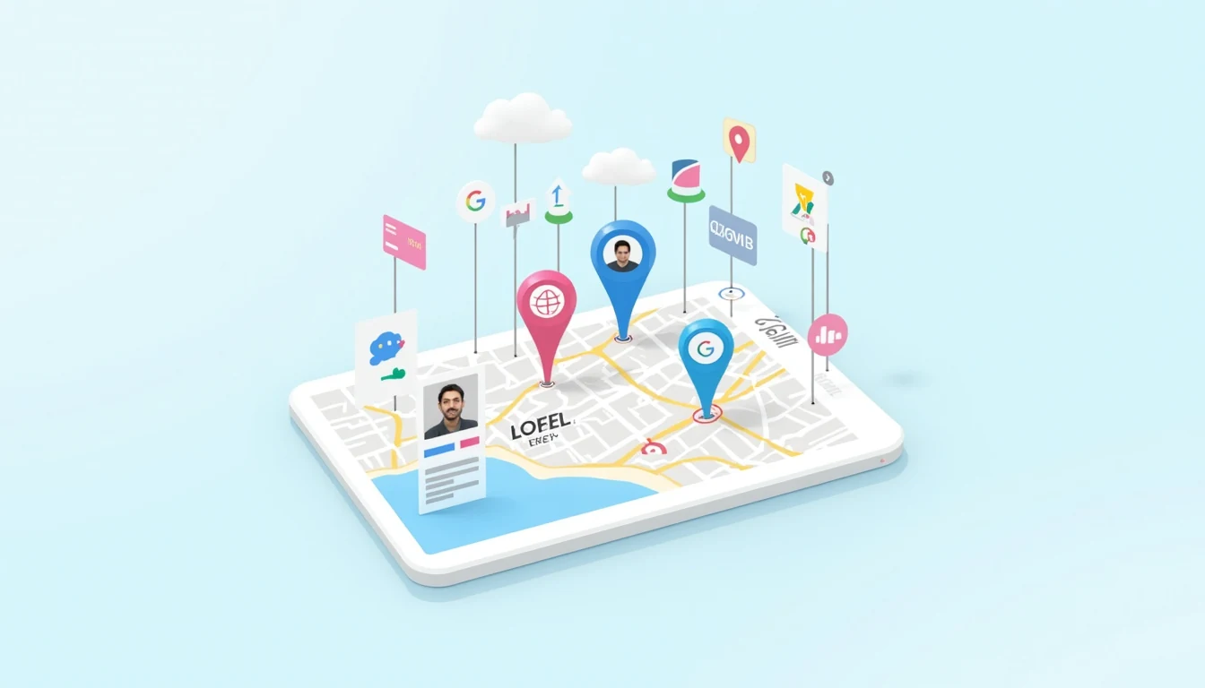 Local SEO optimization Ankara city map with digital marketing