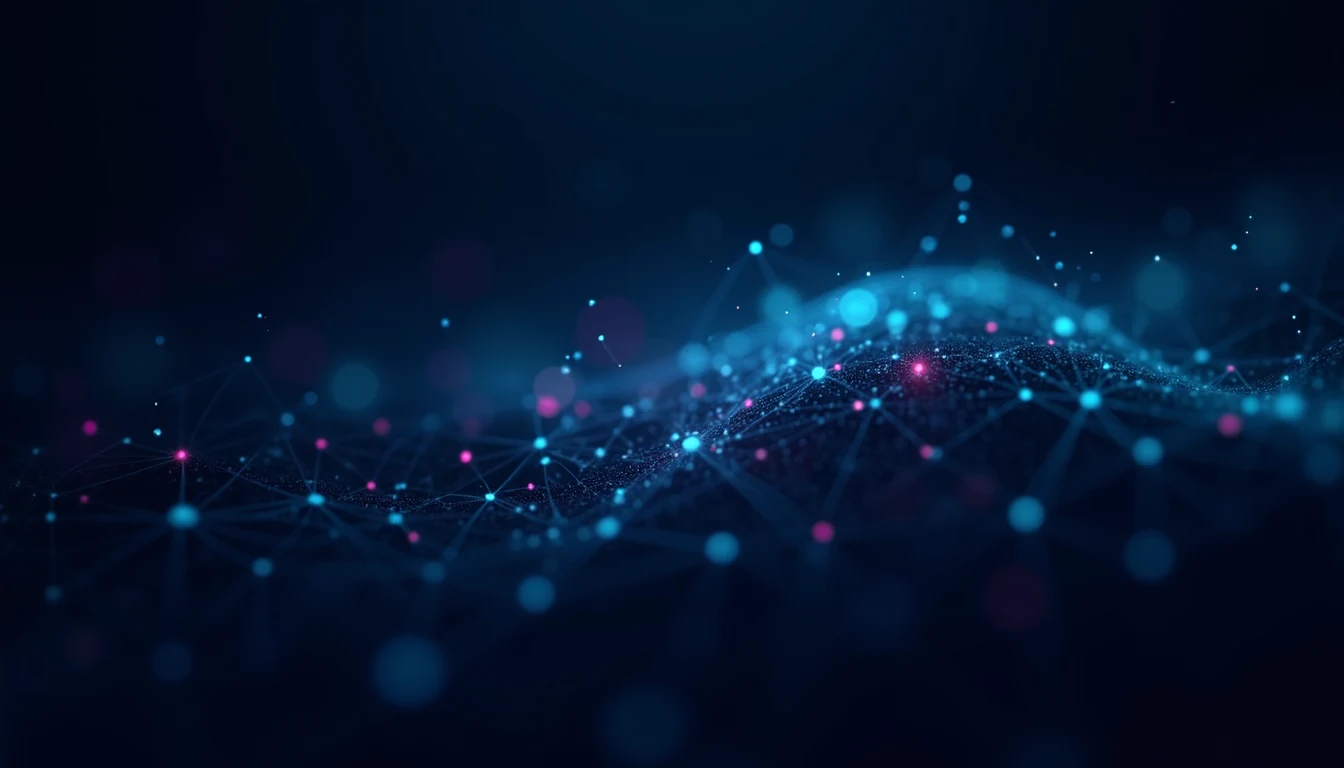 Semantik arama ve AI tabanlı anlam analizi nöral ağ görseli