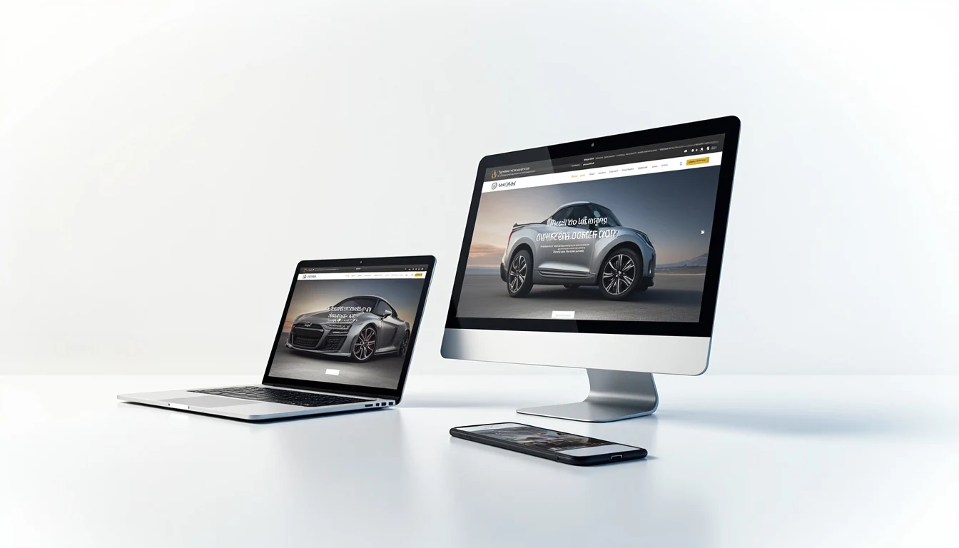 Responsive web tasarım masaüstü tablet ve akıllı telefon görünümü