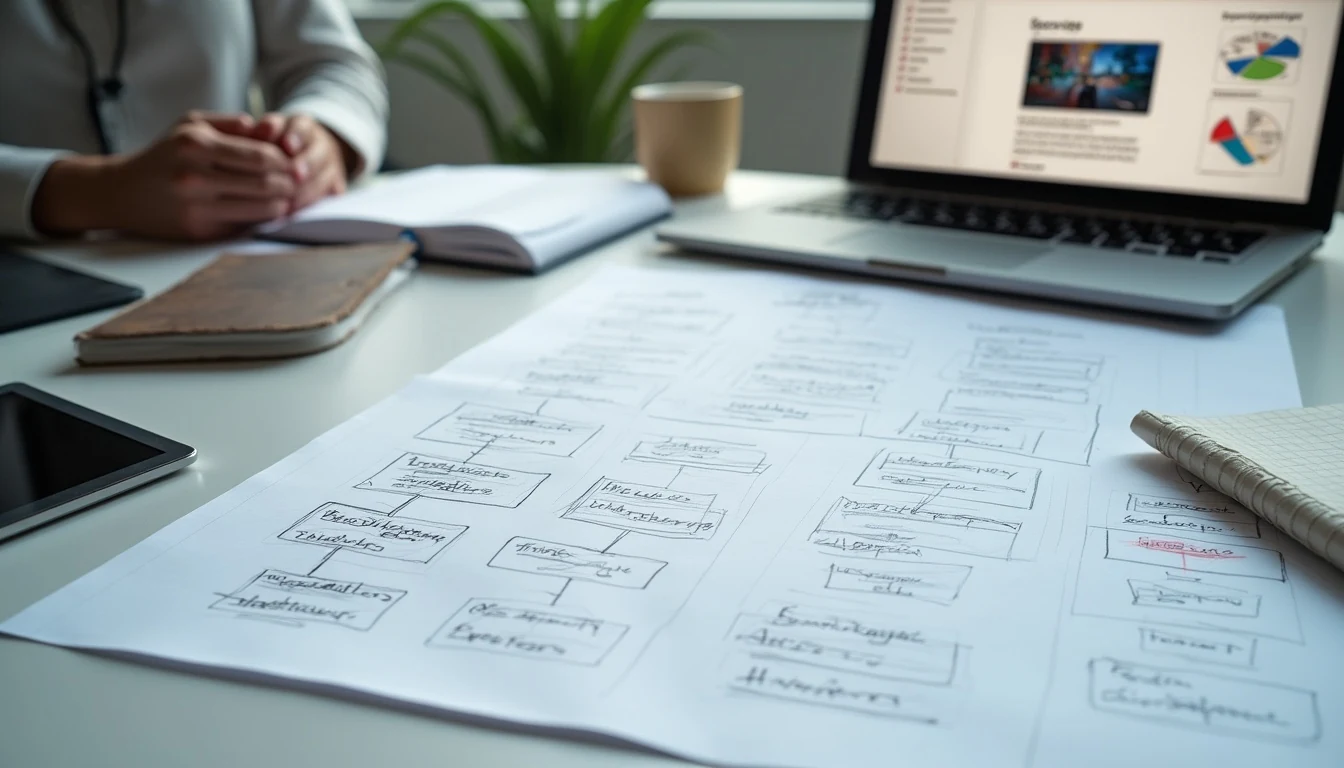 Web tasarım planlama sürecinde bilgi mimarisi, içerik akışı ve dönüşüm odaklı wireframe çalışması