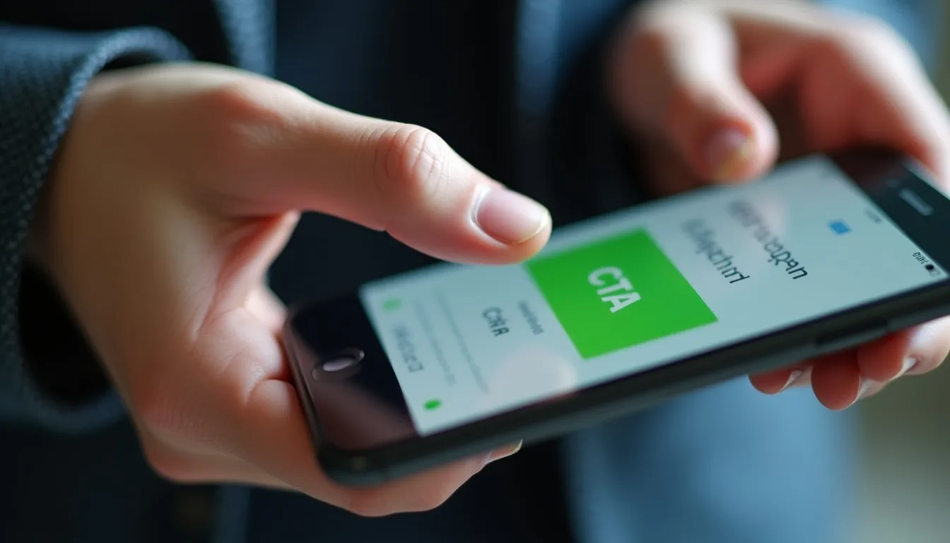 Mobil uyumlu web tasarım ve dokunmatik CTA butonları