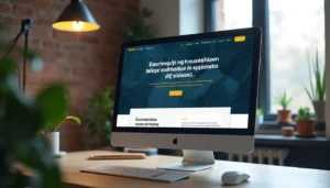 SEO uyumlu web tasarımı için modern kurumsal ana sayfa arayüzü ve performans odaklı site yapısı