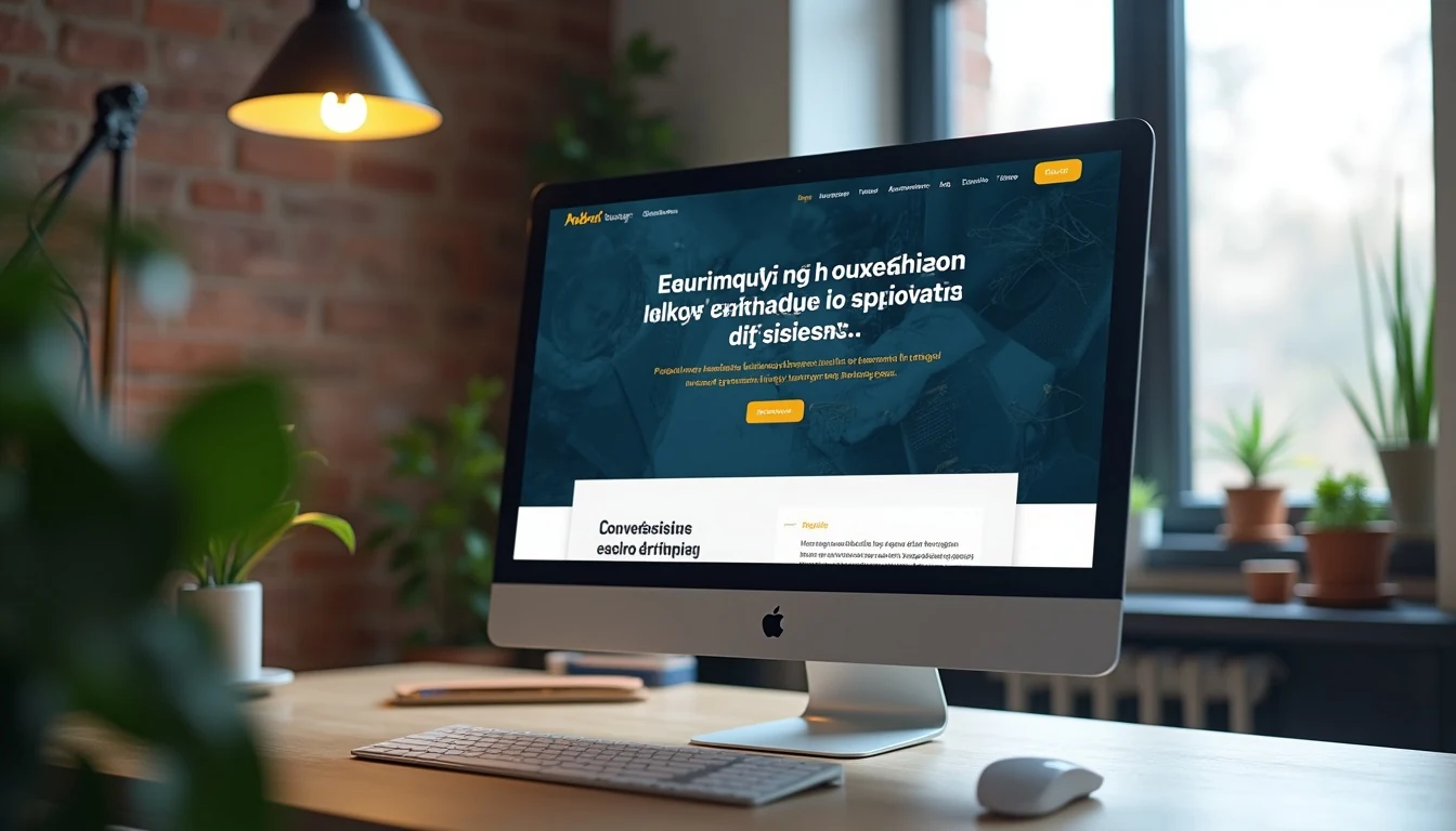 SEO uyumlu web tasarımı için modern kurumsal ana sayfa arayüzü ve performans odaklı site yapısı